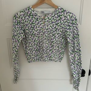 Zara Floral Cardigan